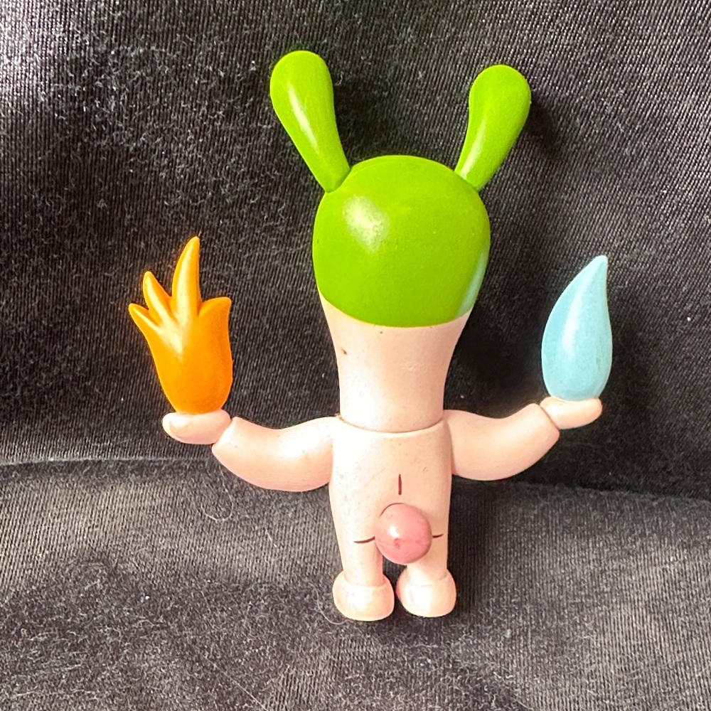 Gary Baseman Vinyl Figurine Aqua Fire Water Bunny Naked Pop Art Miniature - Picture 2 of 2